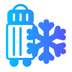 tourism gradient icon