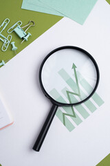 Financial graphs, statistics diagram and data. Annual presentation, infographic. Economic report, accounting. Growth analysis, business success. Analytics and management. Investments and technology