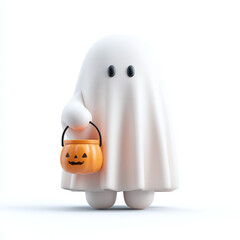 3d halloween ghost