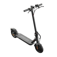 Naklejka premium Modern electric scooter parked on a transparent background