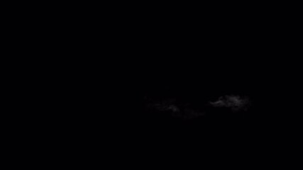 Realistic White Smoke Puff Bursts and Billows Across a Black Background VFX Element - Powered by Adobe