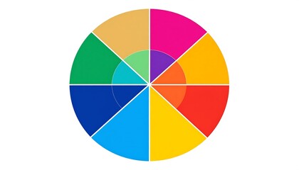 Fototapeta premium Circular color wheel