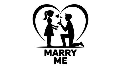 8 proposal black and white love vector icon, icon, vector, illustration, icons, woman, design,...