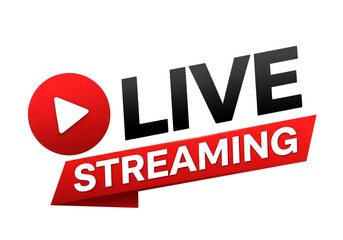 Live Streaming Icon Modern Sign Design for Social Media Platform