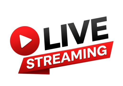 Live Streaming Icon Modern Sign Design for Social Media Platform
