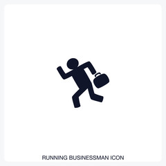 Running Businessman Icon