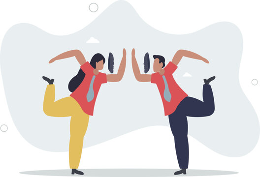 Dishonesty partnership or fake agreement, liar or suspicion fraud, betrayal or politics deal, hidden threat ready to stab behind concept.life and employment of people.