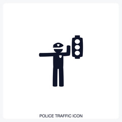 Police Traffic Icon