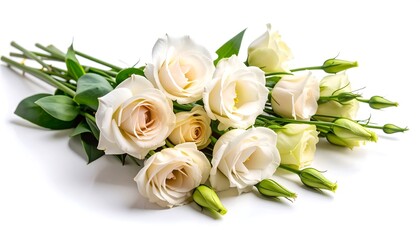 Creamy bouquet of flowers