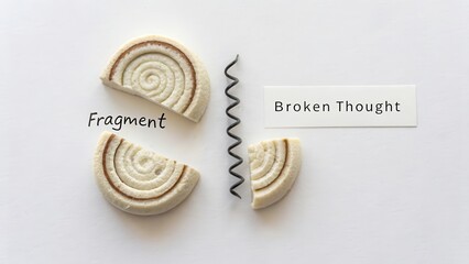 Fragment and Broken Thought with Creative Visual Elements