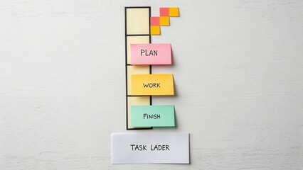 Colorful Sticky Notes for Task Management and Productivity Planning