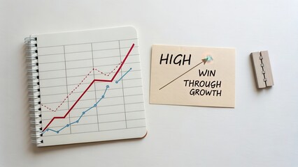 Growth Metrics and Success Strategies on Notebook with Chart