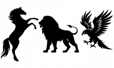 horse silhouette vector