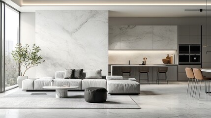 Modern interior living room