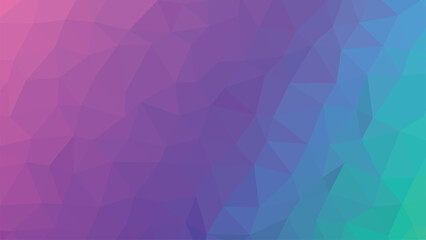 Obraz premium Polygonal Gradient Background Pink Purple Blue Teal