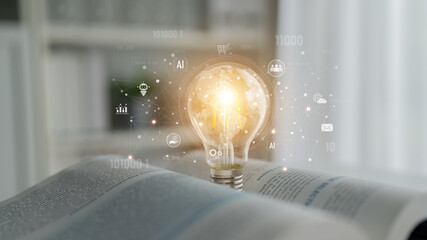 Global AI-powered digital network ecosystem connecting data, finance, analytics, ecommerce,...