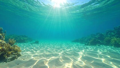 Fototapeta premium Underwater coral reef scene