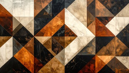 Abstract geometric pattern of triangles