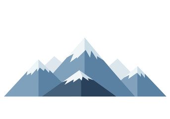 Stunning Snow Capped Mountain Peaks Landscape.