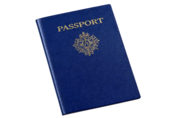 passport isolated on white background