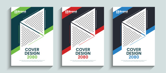Abstract and modern business brochure or book cover design template in A4 size. Modern concept for annual report, catalog, flyer or booklet, poster, Leaflet, magazine layout.
