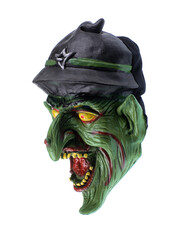 scary Leprechaun mask isolated on white background