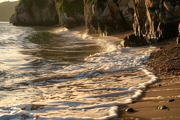 waves on the beach