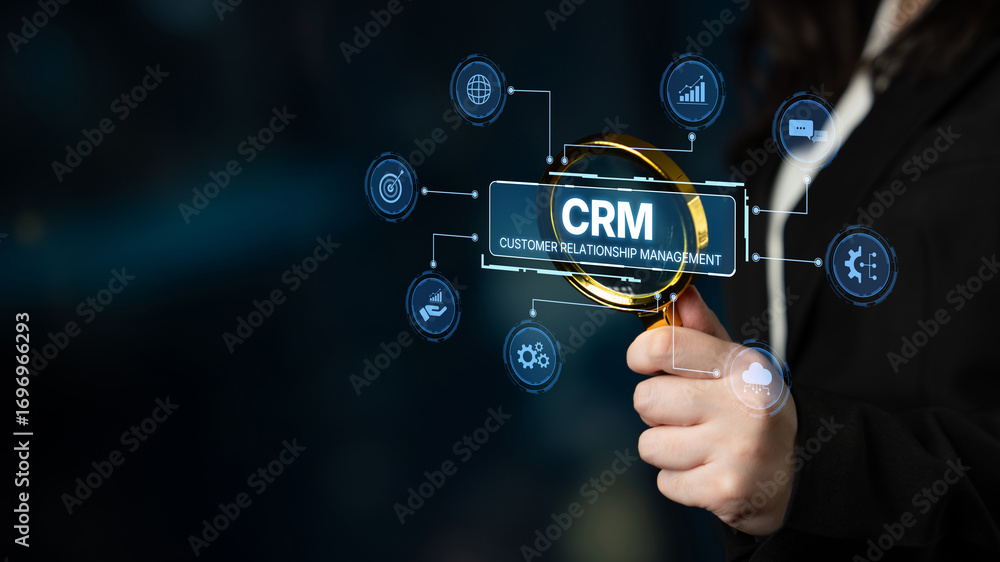 Poster crm platforms improve customer relationships through data analysis, crm communication tools, and aut
