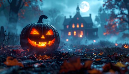 Fototapeta premium Beautiful Halloween lifelike detailed 