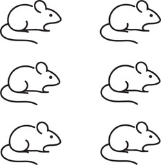 Abstract geometric silhouette isolated on white background