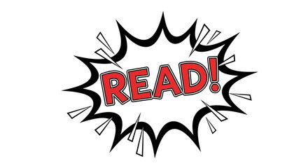 Comic Book Style Speech Bubble with 