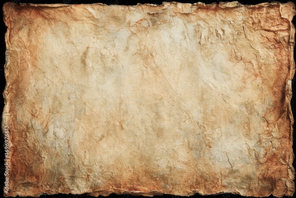 Poster artistic aged grunge: warm photographic frame with deconstructive edge and abstract background