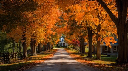 Fototapeta premium Autumn forest path
