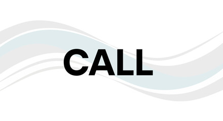 Modern Call to Action Text Design with Wavy Background