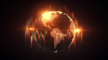 Global Stock Market Analysis: Visualizing Financial Trends on Earth Map