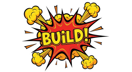 Comic Book Style Explosion with 