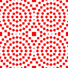 Seamless pattern. Circles ornament. Rings background. Squares wallpaper. Checks motif. Geometrical backdrop. Circle shapes digital paper. Ring figures web designing. Ethnic textile print. Vector