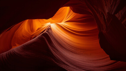Obraz premium Stunning Light from Antelope Canyon's Sculpted Walls