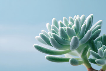 photorealistic ultraminimalist macro shot of single plant emphasizing its intricate details against clean