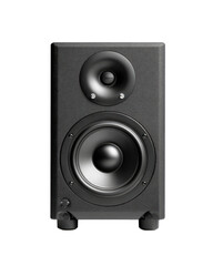 Fototapeta premium Black studio monitor speaker