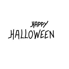 Hand drawn happy Halloween