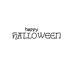 Hand drawn happy Halloween