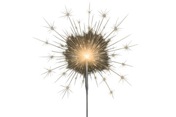 Golden sparkle firework starburst festive illustration for New Year celebrations, holiday parties, seasonal decoration, and creative artwork