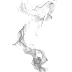 Fototapeta premium Smoke rising transparent background