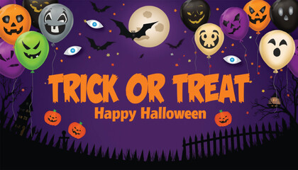 Fototapeta premium halloween party invitation