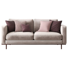 Fototapeta premium Minimalist Interior with Taupe Sofa