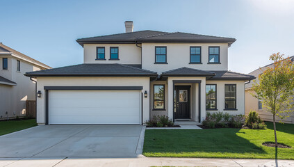 Beautiful Modern Home with Elegant Architectural Features