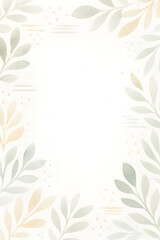 abstract floral background with frame