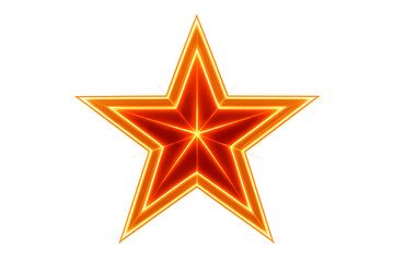 Obraz premium Decorative red and golden Christmas star festive illustration perfect for holiday tree toppers, seasonal cards, and celebration artwork design