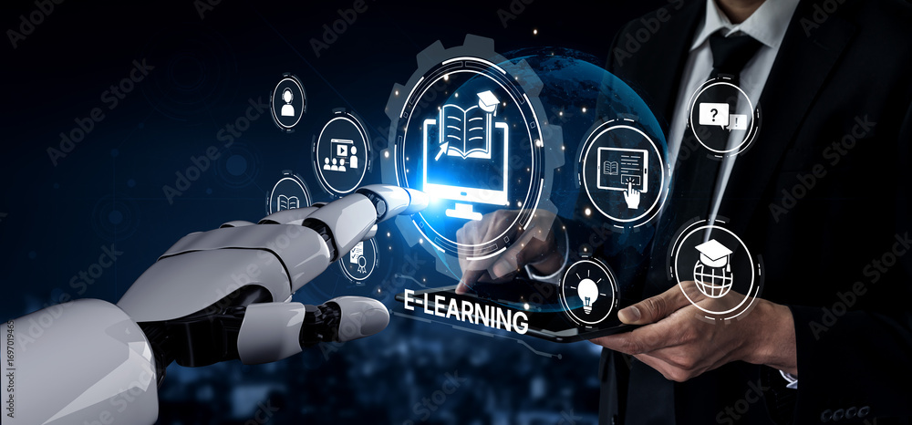 Aufkleber ai transforms online education with smart learning platforms, flexible access, and virtual tools to 